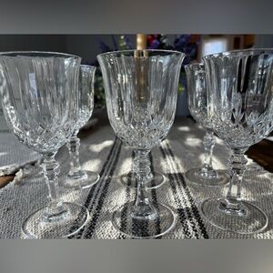 Vintage crystal glassware